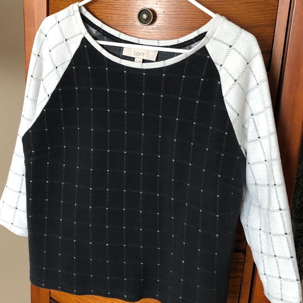 Black and White LOFT Top